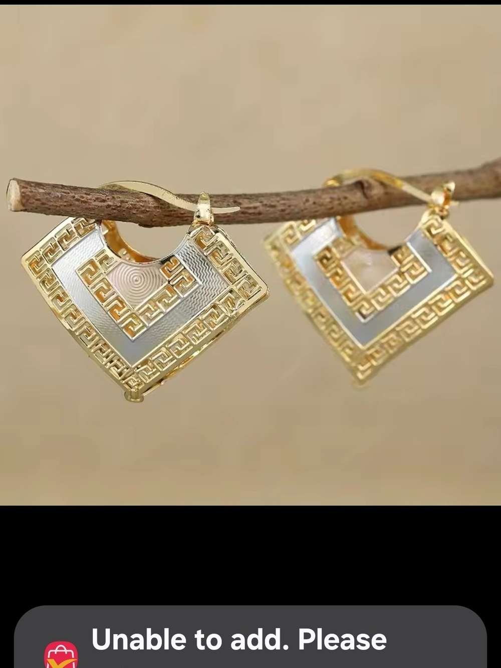 Tri Color Geometric Drop Earrings - Women Jewelry